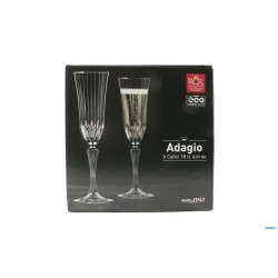 ADAGIO - CONFEZIONE 6 CALICI FLUTE CL 18 25948020106