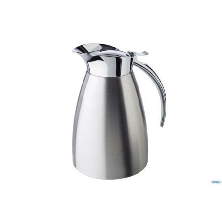 ADVANCED-CARAFFA INOX SATINATA CON PARTE SUPERIORE LUCIDA, ISOTERMICA A DOPPIA PARETE LT.1,0 CM.13XH.19,5  10923