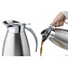 ADVANCED-CARAFFA INOX SATINATA CON PARTE SUPERIORE LUCIDA, ISOTERMICA A DOPPIA PARETE LT.1,0 CM.13XH.19,5  10923