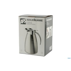 ADVANCED-CARAFFA INOX SATINATA CON PARTE SUPERIORE LUCIDA, ISOTERMICA A DOPPIA PARETE LT.1,0 CM.13XH.19,5  10923