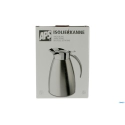 ADVANCED-CARAFFA INOX SATINATA CON PARTE SUPERIORE LUCIDA, ISOTERMICA A DOPPIA PARETE LT.1,0 CM.13XH.19,5  10923