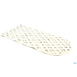 ALISMA-TAPPETO VASCA CM35X72 BIANCO 2010 CONFEZIONE IN PVC ARROTOLATA