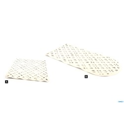 ALISMA-TAPPETO VASCA CM35X72 BIANCO 2010 CONFEZIONE IN PVC ARROTOLATA