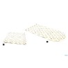 ALISMA-TAPPETO VASCA CM35X72 BIANCO 2010 CONFEZIONE IN PVC ARROTOLATA