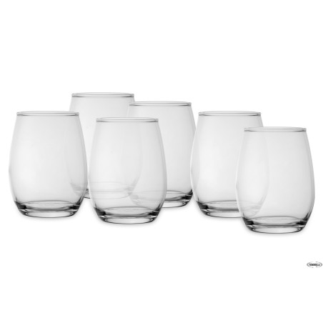 AMBER - CONFEZIONE DA 6 BICCHIERI VINO CL.35  420825-110634