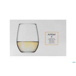 AMBER - CONFEZIONE DA 6 BICCHIERI VINO CL.35  420825-110634