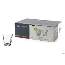 ARCADIE - CONFEZIONE 6 BICCHIERI FORMA BASSA CL 35 VETRO TEMPERATO  Q2750