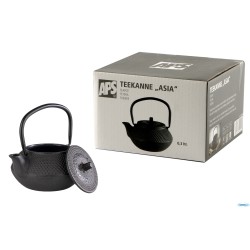 ASIA-TEIERA CM12,5 X 11 X H. 12,5GHISA, INTERNO SMALTATO NERO 0,3 LITRI