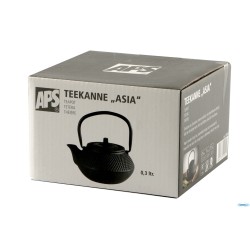 ASIA-TEIERA CM12,5 X 11 X H. 12,5GHISA, INTERNO SMALTATO NERO 0,3 LITRI