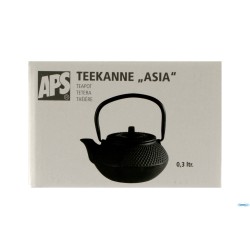 ASIA-TEIERA CM12,5 X 11 X H. 12,5GHISA, INTERNO SMALTATO NERO 0,3 LITRI