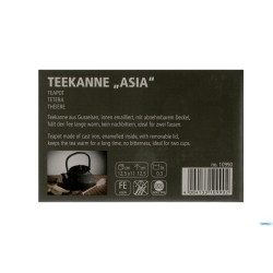 ASIA-TEIERA CM12,5 X 11 X H. 12,5GHISA, INTERNO SMALTATO NERO 0,3 LITRI