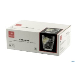 BARSHINE CONFEZIONE 6 BICCHIERI ROCKS CL 30,5 TEMPERATO E IMPILABILE 127311