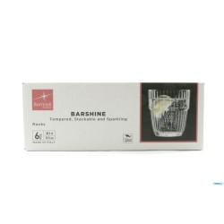 BARSHINE CONFEZIONE 6 BICCHIERI ROCKS CL 30,5 TEMPERATO E IMPILABILE 127311
