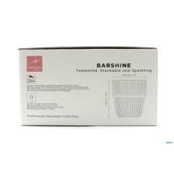 BARSHINE CONFEZIONE 6 BICCHIERI ROCKS CL 30,5 TEMPERATO E IMPILABILE 127311