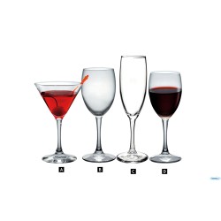 BARTENDER - CONFEZIONE 12 CALICI MARTINI DIAMANTE CL.17  166131