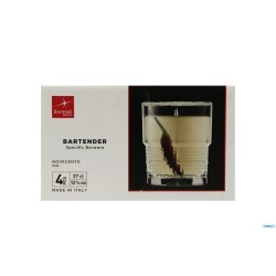 BARTENDER NOVECENTO -CONFEZIONE 4 BICCHIERI DOF CL 37 122116
