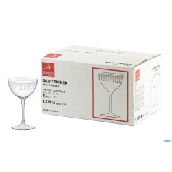 BARTENDER NOVECENTO-ART DECO' - CALICE MARTINI CL.23,5 H 15,5 DIAMETRO CM 9,5 122112