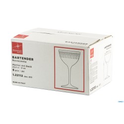 BARTENDER NOVECENTO-ART DECO' - CALICE MARTINI CL.23,5 H 15,5 DIAMETRO CM 9,5 122112