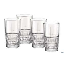 BARTENDER NOVECENTO-CONFEZIONE 4 BICCHIERI HI-BALL CL 40,5 122115