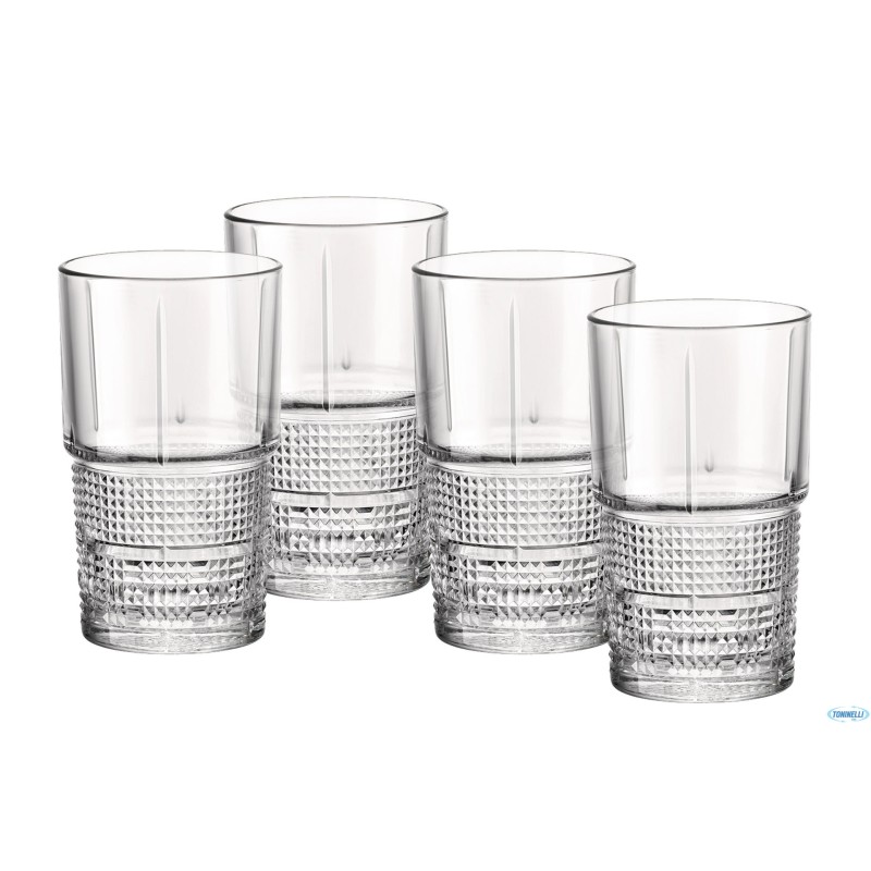 BARTENDER NOVECENTO-CONFEZIONE 4 BICCHIERI HI-BALL CL 40,5 122115 BARTENDER NOVECENTO-CONFEZIONE 4 BICCHIERI HI-BALL CL 40,5 122115