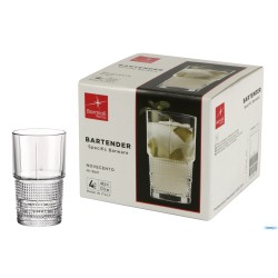 BARTENDER NOVECENTO-CONFEZIONE 4 BICCHIERI HI-BALL CL 40,5 122115