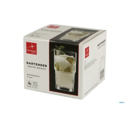 BARTENDER NOVECENTO-CONFEZIONE 4 BICCHIERI HI-BALL CL 40,5 122115