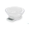 BILANCIA CUCINA DIGITALE 1G-5KG  BIANCA CON BACINELLA TRASPARENTE 033423