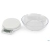 BILANCIA CUCINA DIGITALE 1G-5KG  BIANCA CON BACINELLA TRASPARENTE 033423