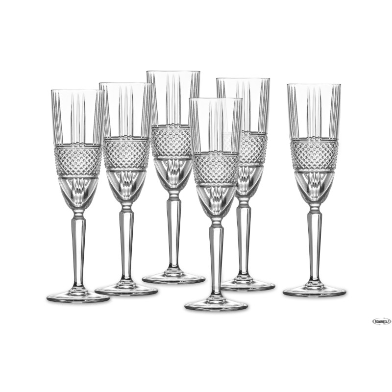 BRILLANTE - CONFEZIONE 6 CALICI FLUTE CL 19 26968020106 BRILLANTE - CONFEZIONE 6 CALICI FLUTE CL 19 26968020106