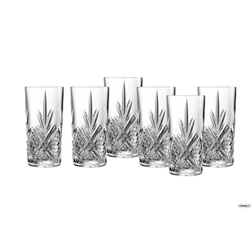 BROADWAY-CONFEZIONE.6 BICCHIERI WHISKY  FH CL 28 H 134 MM Ø 67,5 MM