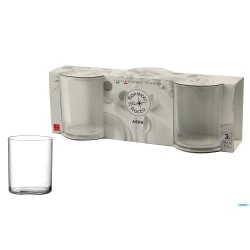 CONF 3 BICCHIERI AERE CL 28 ACQUA  H 88 MM Ø 73.5 MM
