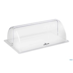 COPERCHIO ROLLTOP POLICARBONATO GN 1/1 CM 53X32,5XH.19 CON MANICO CROMATO