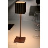 CUPCAKE-LAMPADA TAVOLO LED QUADRA CM.10XH.36 BIANCA