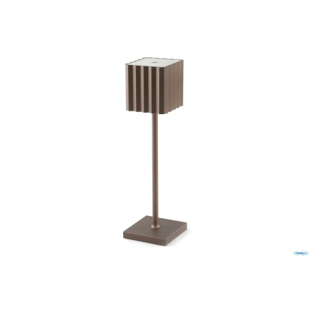 CUPCAKE-LAMPADA TAVOLO LED QUADRA CM.10XH.36 BRONZO