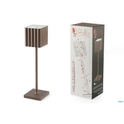 CUPCAKE-LAMPADA TAVOLO LED QUADRA CM.10XH.36 BRONZO