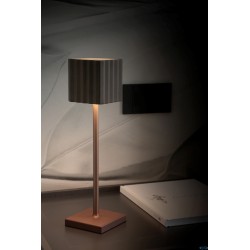 CUPCAKE-LAMPADA TAVOLO LED QUADRA CM.10XH.36 BRONZO