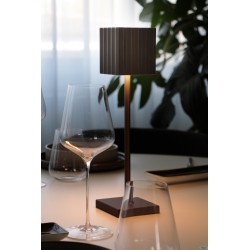 CUPCAKE-LAMPADA TAVOLO LED QUADRA CM.10XH.36 BRONZO