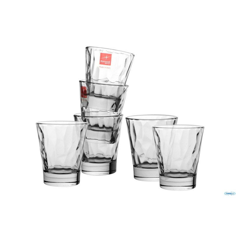 DIAMOND TRASPARENTE-CONFEZIONE 6 BICCHIERI CAFFEINO CL.8 DIAMOND TRASPARENTE-CONFEZIONE 6 BICCHIERI CAFFEINO CL.8