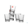 DIAMOND TRASPARENTE-CONFEZIONE 6 BICCHIERI CAFFEINO CL.8