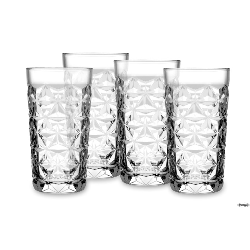 ESTRELLA - CONFEZIONE 4 BICCHIERI LONG DRINK CL 49 H.CM 15,8