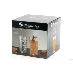 ESTRELLA - CONFEZIONE 4 BICCHIERI LONG DRINK CL 49 H.CM 15,8