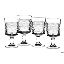 ESTRELLA - CONFEZIONE 4 CALICI COCKTAIL-VINO CL 33 H.CM 16  GAMBO BASSO