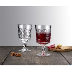 ESTRELLA - CONFEZIONE 4 CALICI COCKTAIL-VINO CL 33 H.CM 16  GAMBO BASSO