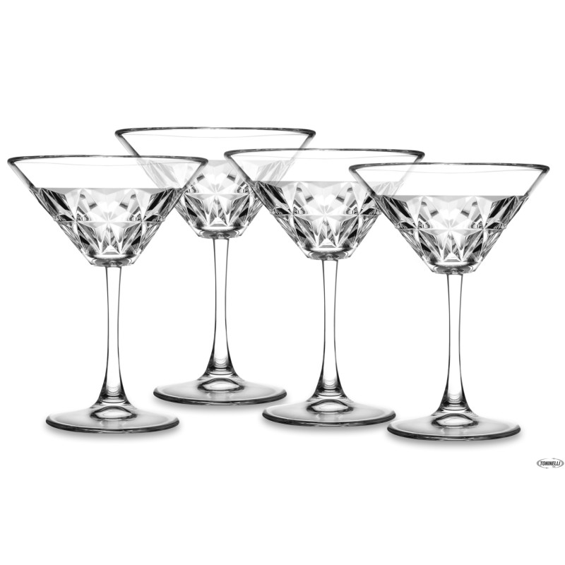 ESTRELLA - CONFEZIONE 4 CALICI MARTINI CL 22 H.CM 15,5