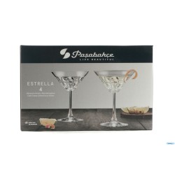 ESTRELLA - CONFEZIONE 4 CALICI MARTINI CL 22 H.CM 15,5