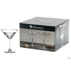 ESTRELLA - CONFEZIONE 4 CALICI MARTINI CL 22 H.CM 15,5