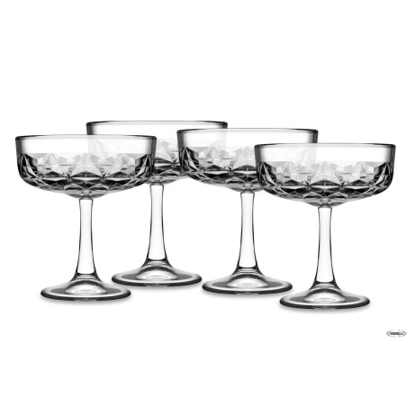 ESTRELLA - CONFEZIONE 4 COPPE CHAMPAGNE-COCKTAIL CL 25 H.CM 12