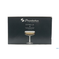 ESTRELLA - CONFEZIONE 4 COPPE CHAMPAGNE-COCKTAIL CL 25 H.CM 12