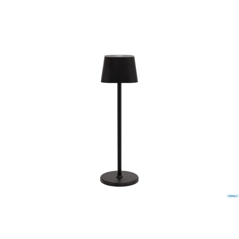 GEORGINA-LAMPADA DA TAVOLO NERA RICARICABILE CM11 H 38 LP-GE-BL