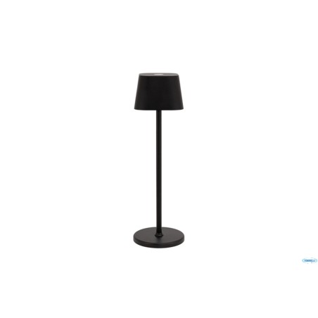 GEORGINA-LAMPADA DA TAVOLO NERA RICARICABILE CM11 H 38 LP-GE-BL